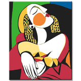 Grind nach Zahlen Picasso Dame