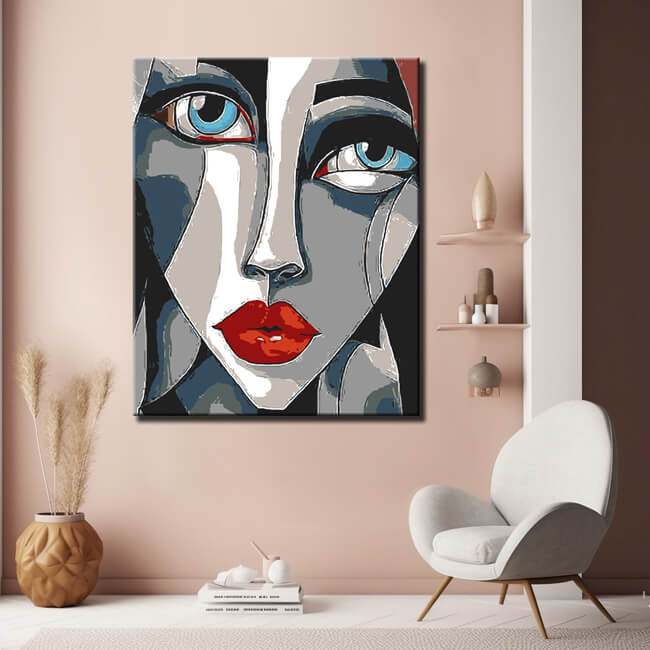 Malen nach Zahlen Abstrakte Kunst Gesichter Urbane Welt Modern Art
