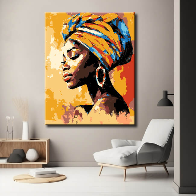 Painting by Numbers Africa Women Portrait