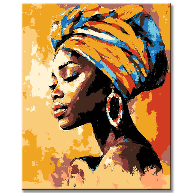 Painting by Numbers Africa Women Portrait