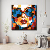 Painting by Numbers Modern Art Woman with Glasses