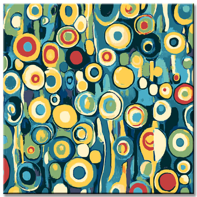 Painting by Numbers Modern Art Circles
