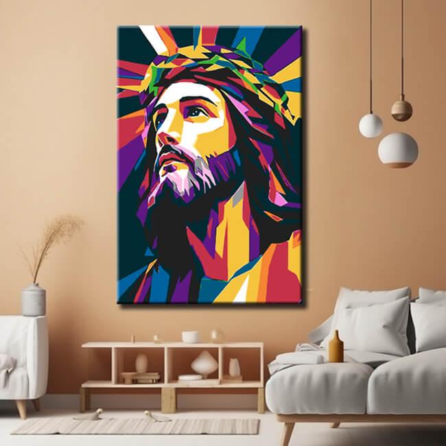 Malen nach Zahlen Jesus Christus Moderne MalKunst