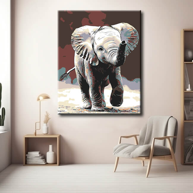 Grind after the elephants baby