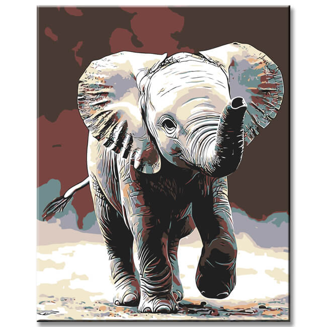 Grind after the elephants baby