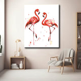 Malen nach Zahlen flamingos