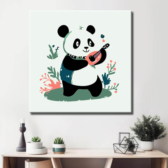 Malen nach Zahlen Comic Pandaband