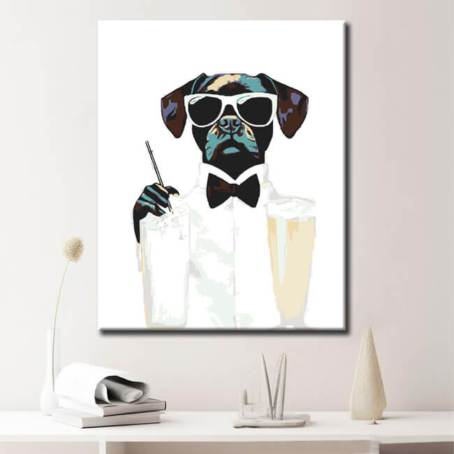 Malen nach Zahlen für Erwachsene Drinks for Dogs