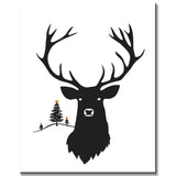 Paint by Numbers Deer Merry Christmas