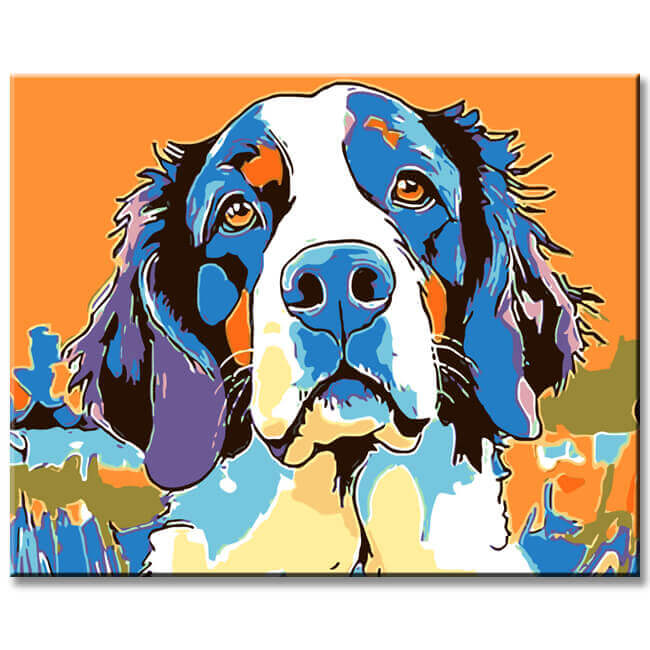 Malen nach Zahlen Hund TierKunst