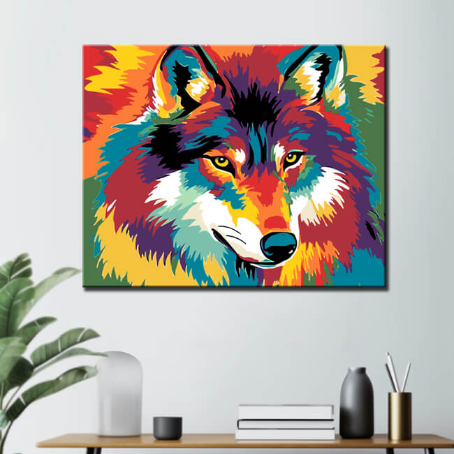 Painting by Numbers Wolf Portrait Animals Animal Art