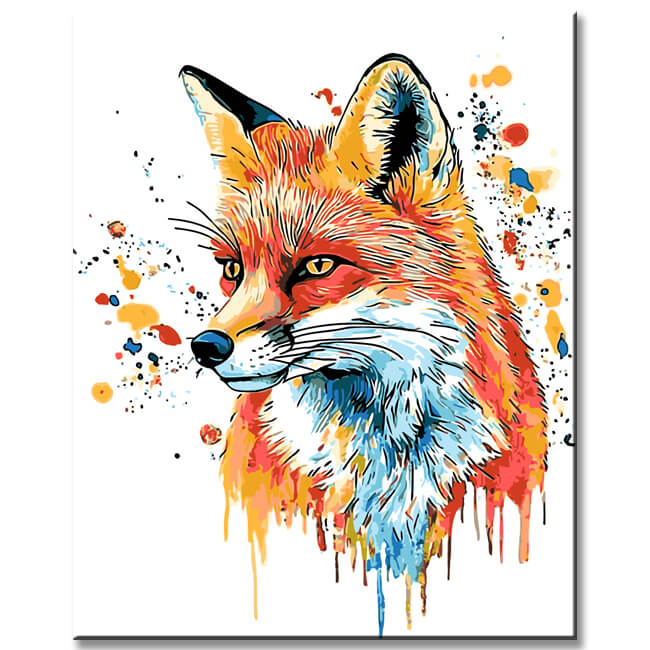 Paint by Numbers Fox Animals Modern Animal Art Painting