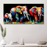 Paint by Numbers Elephant Family Modern Animal Art Painting