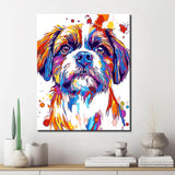 Malen nach Zahlen lieber Hund Moderne TierKunst