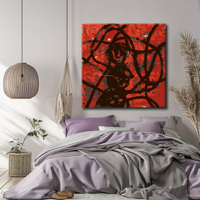 Malen nach Zahlen Abstrakte Kunst Chaotische Zeiten I