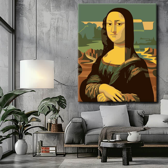 Malen nach Zahlen Mona Lisa