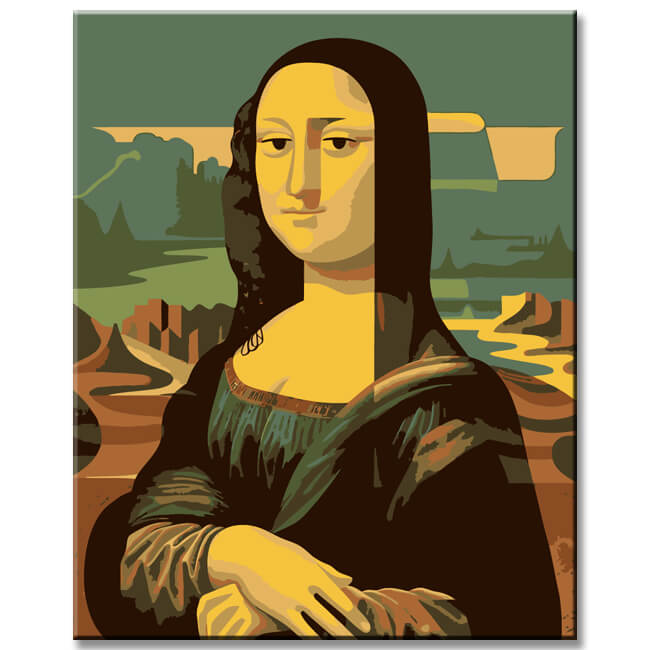 Malen nach Zahlen Mona Lisa