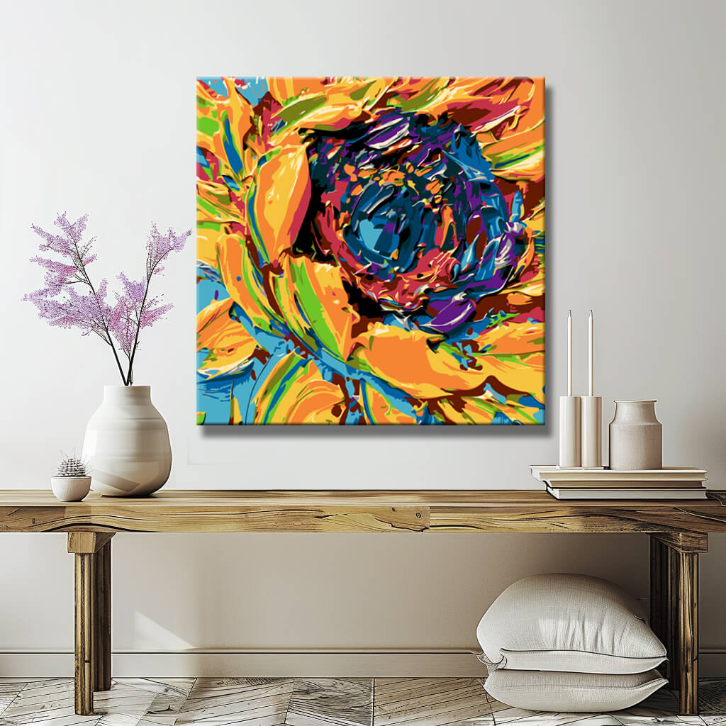 Malen nach Zahlen Van Gogh Sonnenblume III