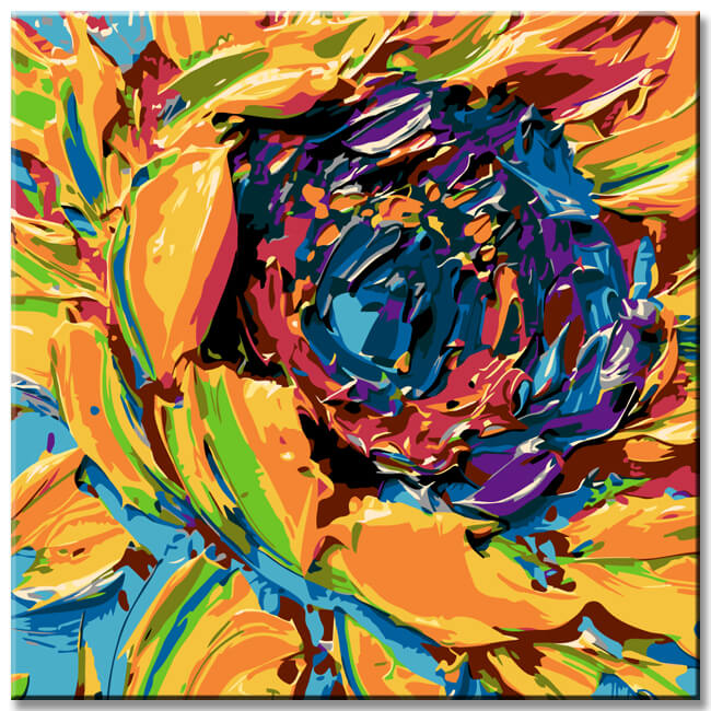 Malen nach Zahlen Van Gogh Sonnenblume III