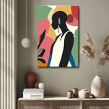 Malen nach Zahlen Kunst Minimalismus Schwarze Frau II
