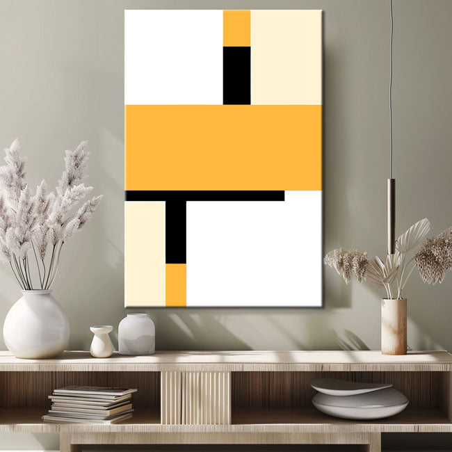 Malen nach Zahlen Kunst Minimalismus Einfache Formen Quadrat III