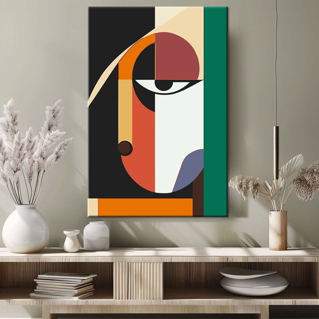 Malen nach Zahlen Kunst Minimalismus Einfache Formen Auge II