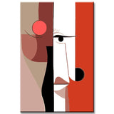 Malen nach Zahlen Kunst Minimalismus Einfache Formen Gesicht II