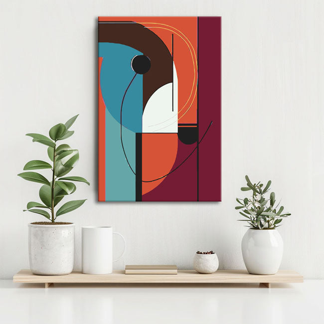 Malen nach Zahlen Art Geometric Abstract Figures III