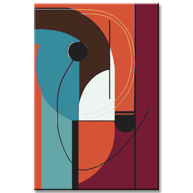 Malen nach Zahlen Art Geometric Abstract Figures III