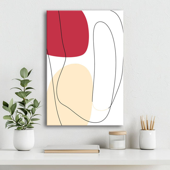 Malen nach Zahlen Kunst Minimalismus Freie Gestaltung Geometrie I
