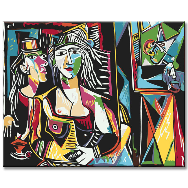 Malen nach Zahlen Kunst Picasso Frauen von Algier