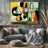 Malen nach Zahlen Kunst Picasso Maler und Model