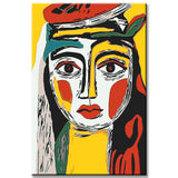 Malen nach Zahlen Kunst Zweifarbiges Gesicht