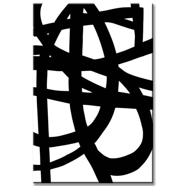 Malen nach Zahlen Kunst Abstrakte Malerei Geometrie Schwarze Linien