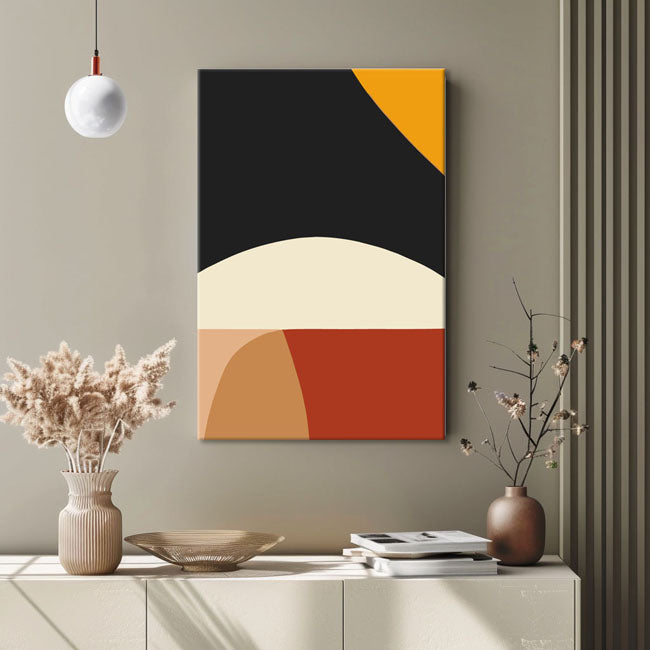 Malen nach Zahlen Kunst Abstrakte Malerei Geometry Farbige Formen III
