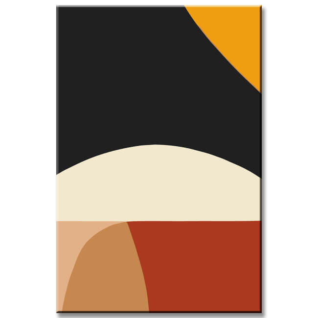 Malen nach Zahlen Kunst Abstrakte Malerei Geometry Farbige Formen III