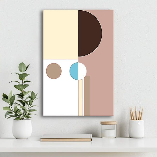 Malen nach Zahlen Kunst Abstrakte Malerei Geometry Farbige Formen VI