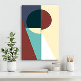 Malen nach Zahlen Kunst Abstrakte Malerei Geometrie Farbige Formen VII