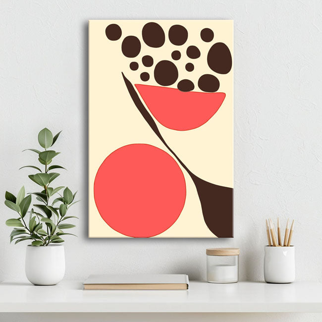 Malen nach Zahlen Kunst Abstrakte Malerei Geometrie Farbige Punkte