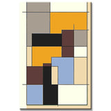 Malen nach Zahlen Kunst Abstrakte Malerei Geometrie Farbige Rechtecke I
