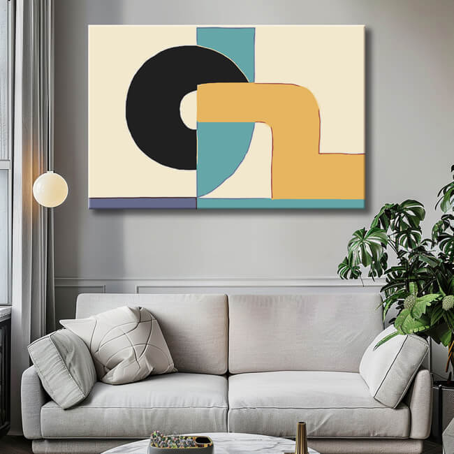 Malen nach Zahlen Kunst Minimalismus Bogen Kugel