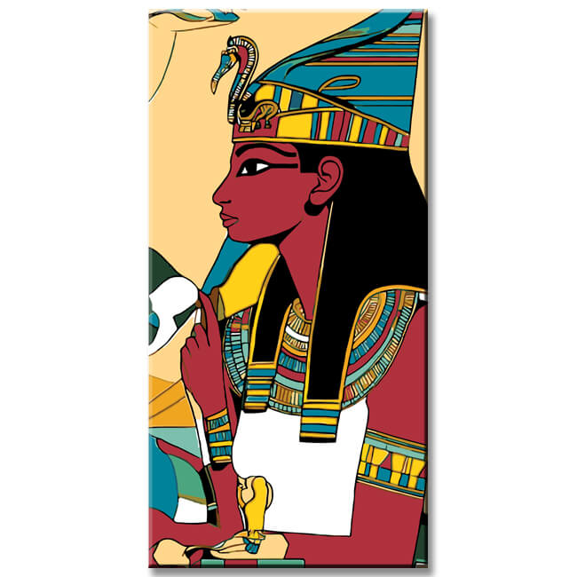 Malen nach Zahlen Kunst Ägypten Pharao