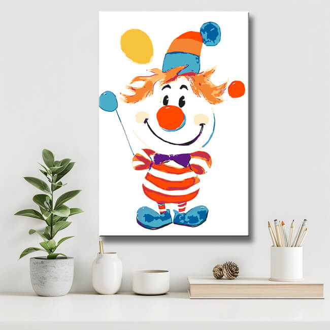 Malen nach Zahlen Kleiner bunter Clown
