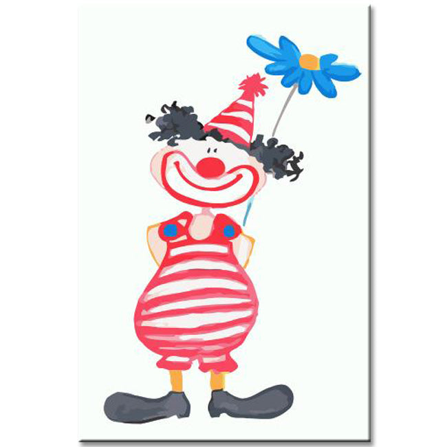 Malen nach Zahlen Kleiner bunter Clown