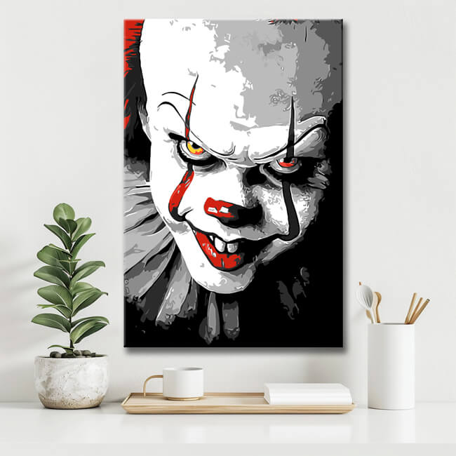Malen nach Zahlen Horror Clown Pennywise