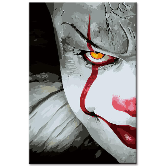 Malen nach Zahlen Horror Clown Pennywise Versand aus DE