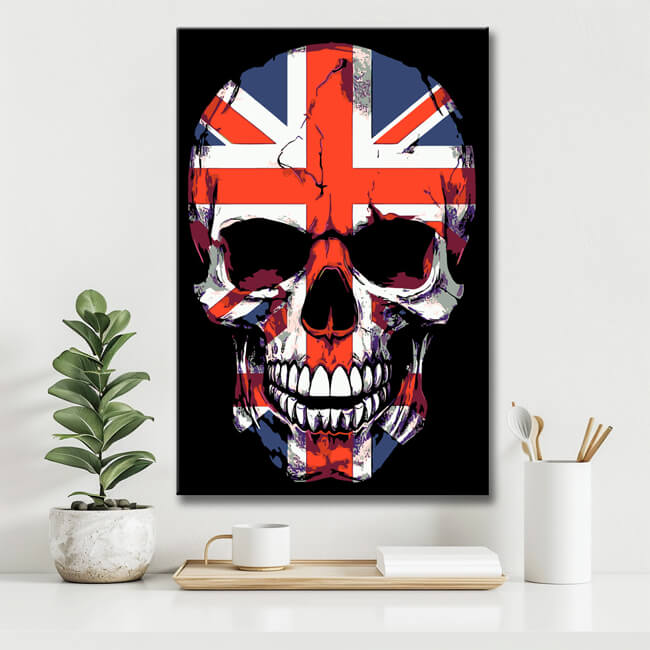 Malen nach Zahlen Totenkopf - UK - Großbritannien