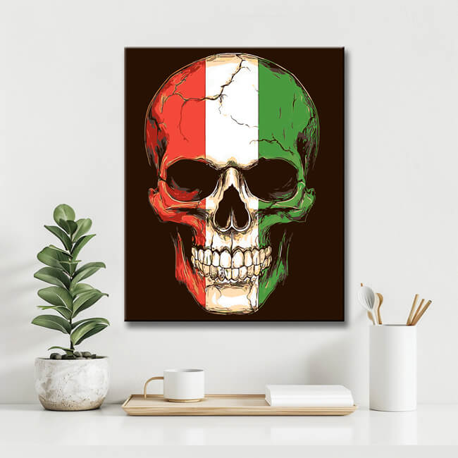 Grind after Zahlen Totenkopf - Italian Versand from DE
