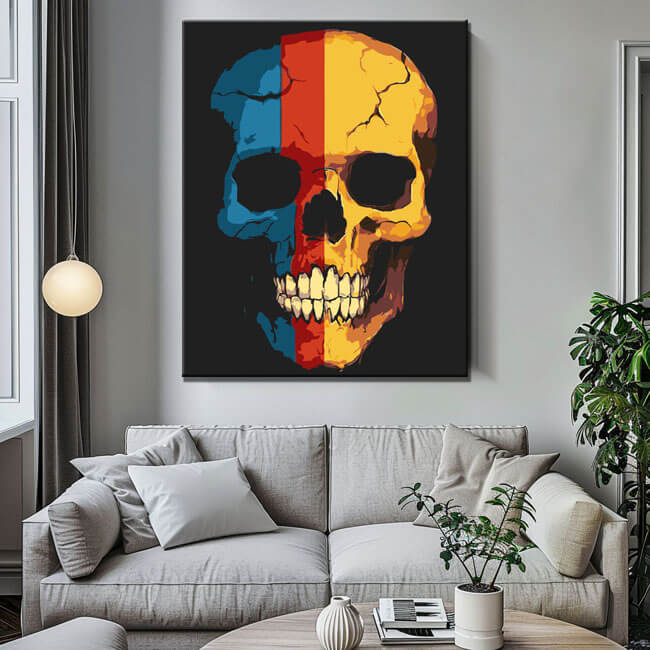 Paint by Numbers Skull - Romania