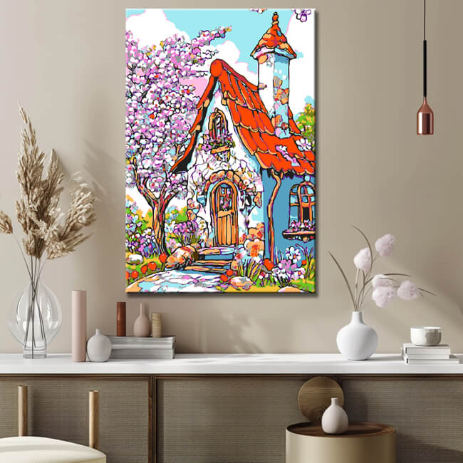Painting by Numbers Art Illustration Spring Feelings
